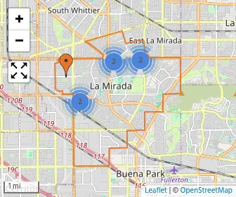 Area schools map